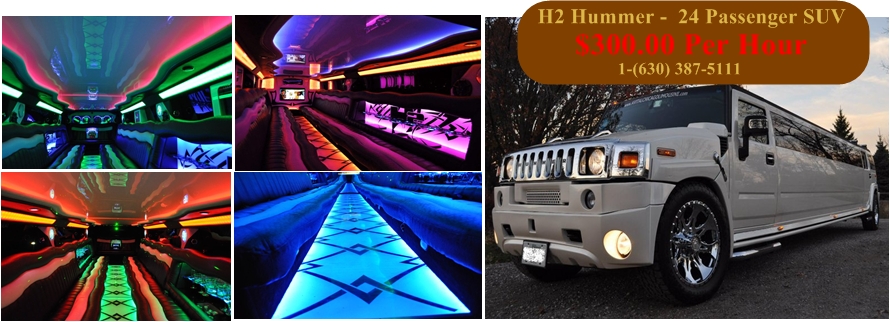 Chicago Triple Axle Hummer Limo - Butterfly & Jet Doors